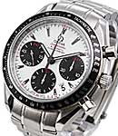 Speedmaster Date Automatic in Stainless Steel on Steel Bracelet with White Dial