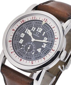Museum 1938 Pilots Re-Edition Steel on Strap with Black Dial -Limited
