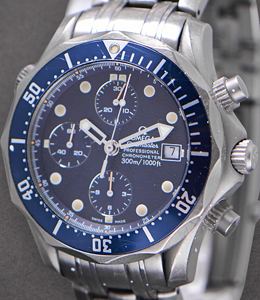 Seamaster Professional Chrono 41mm in Titanium on Titanium Bracelet with Blue Dial