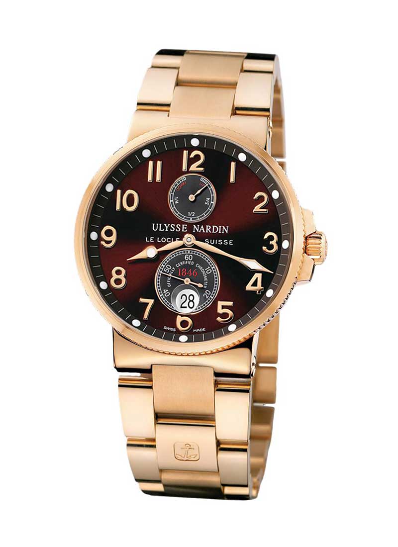 Ulysse Nardin Maxi Marine Chronometer 41mm in Rose Gold