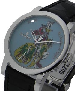 Artisan Classical - Les Chevaliers de Monfort in White Gold on Black Leather Strap with Enamel Dial - 50pcs