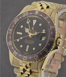 GMT Master in Yellow Gold with Brown Bezel on Yellow Gold Jubilee Bracelet with Chocolate Brown Dial