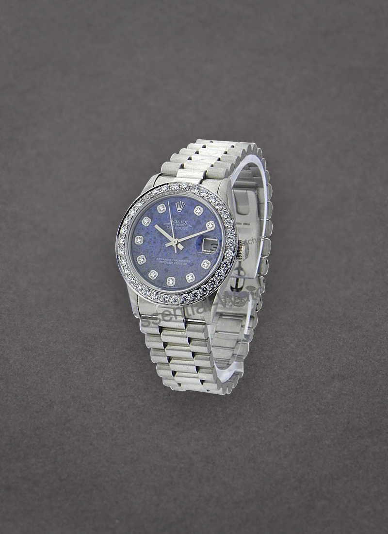 Pre-Owned Rolex Midsize President - Platinum - Diamond Bezel