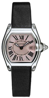 Roadster Ladies in Steel Steel on Strap with Pink Sunray Dial