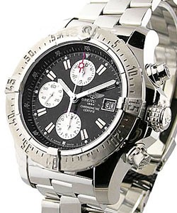 Aeromarine Avenger Skyland in Steel Steel on Bracelet with Black Dial