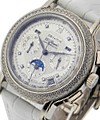 Chronomaster GT White Gold - Diamond Bezel Silver Diamond Dial - Moon Phase Chrono Date