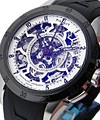Split Second Chronograph - Rattrapante - White Skeleton DLC Black Steel - White Skeleton Dial