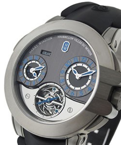 Project Z5 Tourbillon World Time in Zalium on Black Rubber Strap with Grey Dial - Ltd to 150pcs