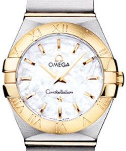 Constellation '09 Polished Quartz Two-Tone Steel and Rose Gold on Bracelet with MOP Dial