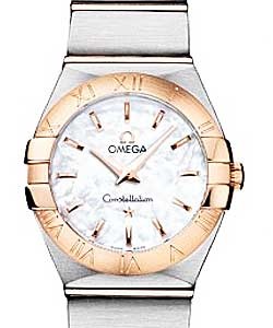 Constellation Ladies Mini Steel-Rose Gold Case with White MOP Dial