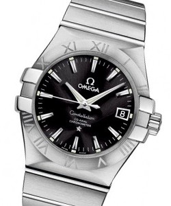 Constellation Men's Automatic in Steel Steel on Bracelet with Black Dial