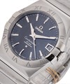 Constellation Men's Automatic in Steel on Steel Bracelet with Black Dial