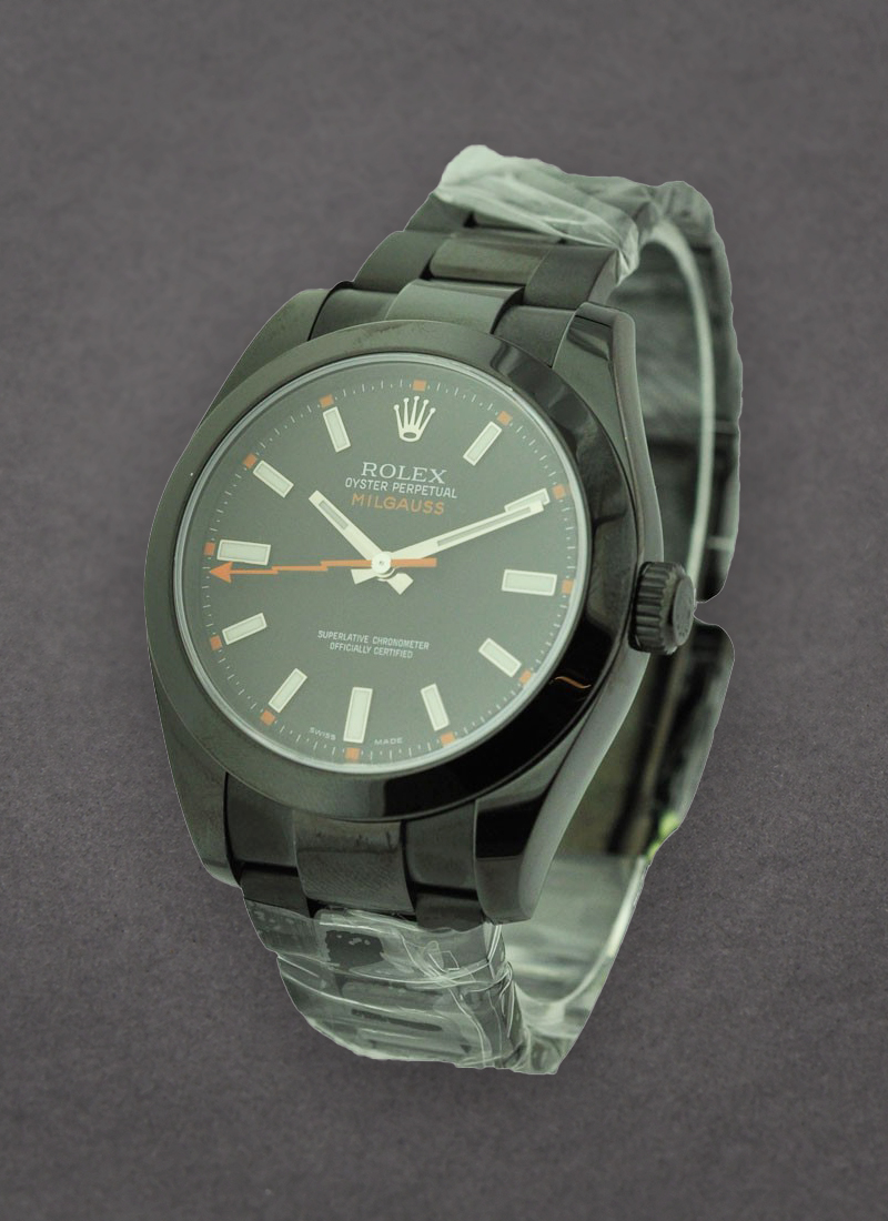 Pre-Owned Rolex Milgauss - 40mm - Black PVD Steel