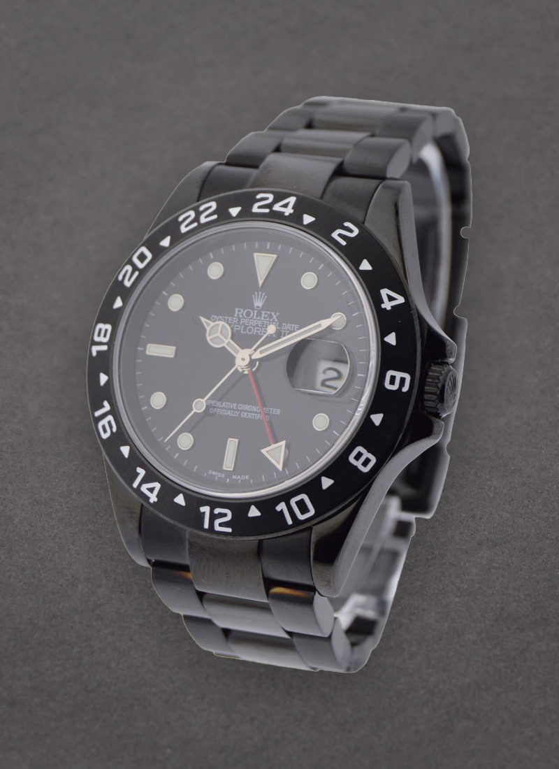 Pre-Owned Rolex Explorer II - Black PVD Steel - 40mm