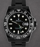 GMT Master II - Black PVD Steel - Ceramic Bezel on Oyster Bracelet - Black Dial