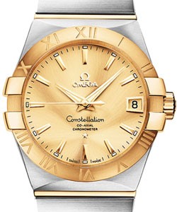 Constellation in 2-Tone on Steel and Yellow Gold Bracelet with Champagne Dial