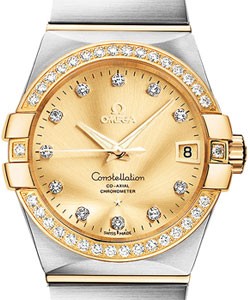 Constellation in 2-Tone on Steel and Yellow Gold Bracelet with Champagne Diamond Dial
