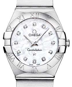 Constellation Small 27mm in Steel Steel on Bracelet with White MOP Diamond Dial
