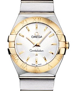 Constellation 95 Lady's Quartz in 2-Tone Steel and Yellow Gold on Bracelet with Silver Dial