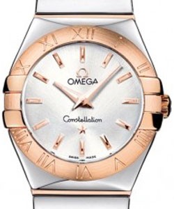 Constellation 95 Lady's in 2-Tone Steel and Rose Gold on Bracelet with Silver Dial