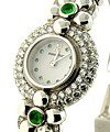  Round  with Emerald Lugs on Bracelet