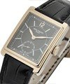 Gondolo White Gold 5010G on Strap with Black Dial 