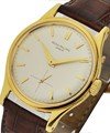 Calatrava Automatic 5032 Automatic in Yellow gold Yellow Gold on Strap with Silver Dial