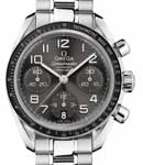 Speedmaster Chronograph Automatic in Steel on Steel Bracelet with Black Dial