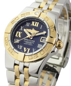 Galactic 30 - Quartz 2-Tone 2 Tone on Bracelet with Black Dial 