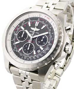 Bentley Motors T Speed Men's Automatic in Steel Steel on Bracelet with Black Dial