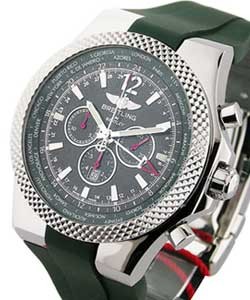 Bentley Motors Limited Edition to 1000 pieces Steel on Green Rubber Strap with Black/Green Dial 