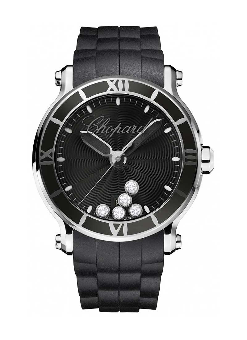 288525-3005 Chopard Happy Sport Happy Black | Essential Watches