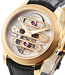 Tourbillon with Three Gold Bridges - Limited to 50 pcs Rose Gold on Strap with Rose Gold  
