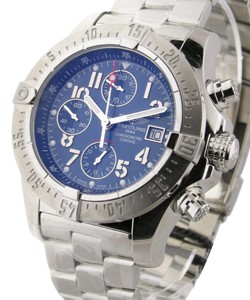 Avenger Seawolf Men's Automatic in Stainless Steel Steel on Bracelet w/ Blue Dial and white Subdial