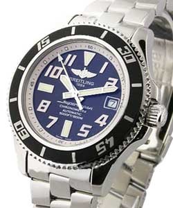 Superocean Abyss Mens Automatic in Steel on Steel Bracelet with Black Dial