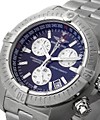 Avenger Seawolf Chronograph Men's in Steel Steel on Bracelet with Black Dial