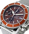 Superocean Heritage 46mm Chronograph Men's in Steel Steel on Bracelet with Bronze Dial and Bronze Bezel