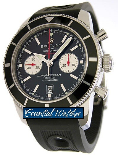 Superocean Heritage 46mm Chronograph Men's in Steel Steel on Ocean Classic Bracelet with Silver Dial