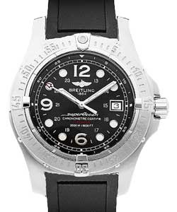Superocean Steelfish X-Plus Men's Automatic in Steel Steel on Rubber Strap with Black Dial