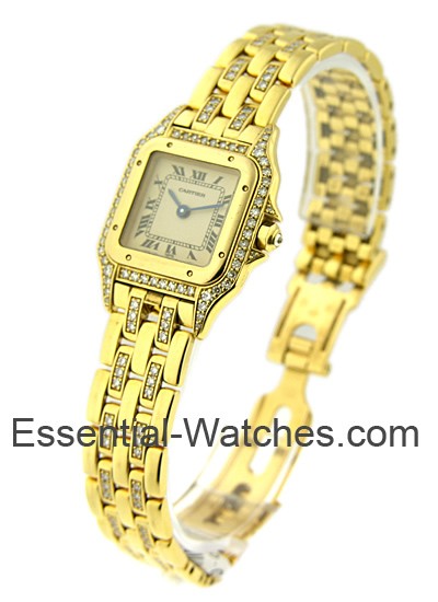 Cartier Panthere 22mm in Yellow Gold with Diamond Bezel