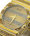 Polo Classic Lady's Two Tone with Diamonds Yellow Gold & White Gold on Braclet with Gold Dial