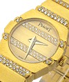 Polo Yellow Gold with Diamond Bracelet Small Size - 2 Row Diamond Dial 