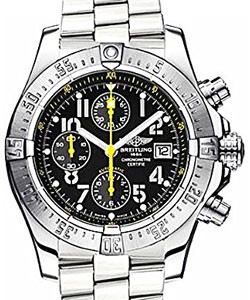 Avenger Skyland Men''s in Steel Steel on Bracelet with Black Dial