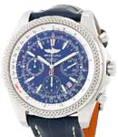 Bentley Motors Men's Automatic Chronograph in Steel on Blue Crocodile Leather Strap with Blue Dial