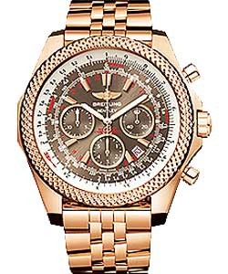 Bentley Motors Men''s Automatic Chronograph in Rose Gold Rose Gold on Bracelet with Bronze Dial