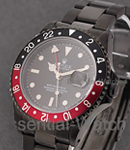 GMT Master II - 40mm - Black PVD Steel - Coke Bezel on Oyster Bracelet - Black Dial