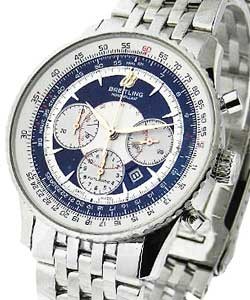 Montbrilliant Chronograph Automatic in Steel on Bracelet with Black Dial and Silver Subdials