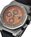 Royal Oak Offshore Chronograph Orange Steel on Leather with Orange Dial