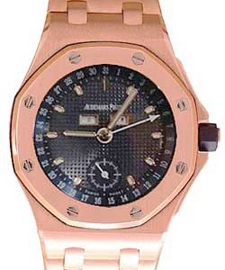 Royal Oak Offshore Day Date Hong Kong Rose Gold on Bracelet with Black Dial 
