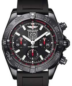 Windrider Blackbird Men''s Automatic in Steel Black Steel on Black Rubber Strap with Black Dial